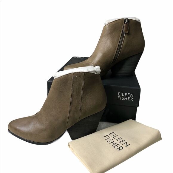 🚨 🆕 Eileen Fisher Dusk Trail Ankle Western Booties - Picture 2 of 10